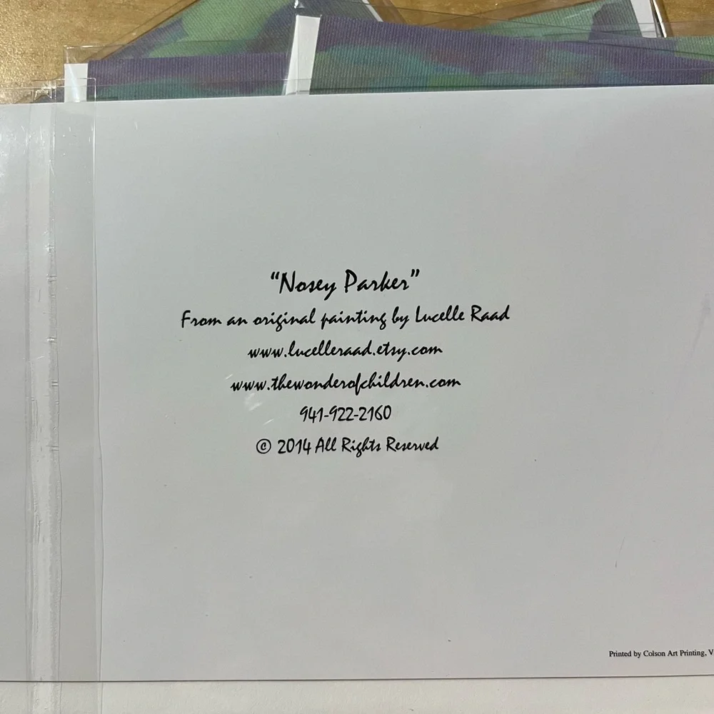 15 assorted artistic blank sealed greeting cards with envelopes, kids on beach